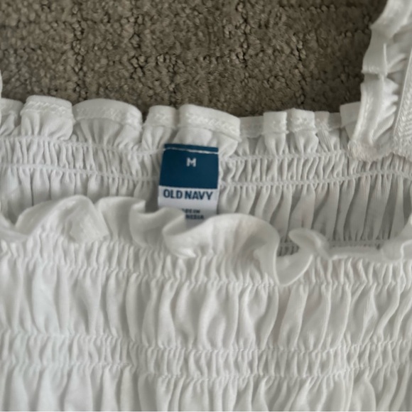 White Ruffled Women's Top - Picture 2 of 4